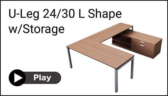 Dropdown L-Shape PLTLEG-U24-30 PERF